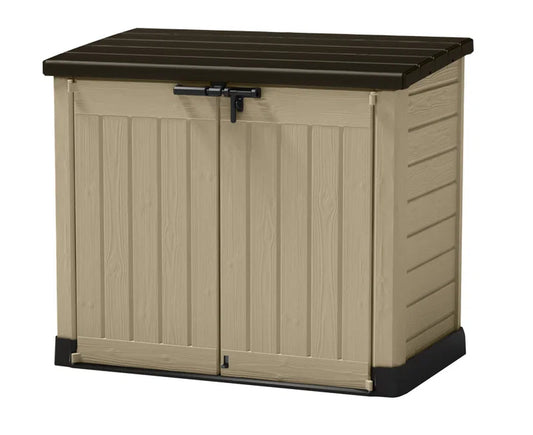 1200L Storage Shed - Beige / Brown