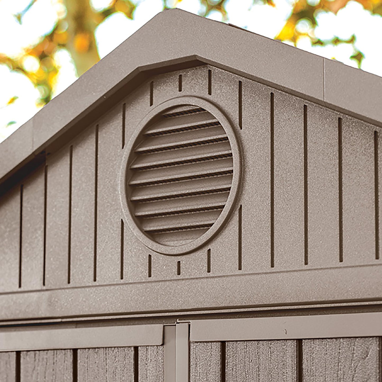 6x8ft Outdoor Garden Storage Shed with Double Doors & Weatherproof Design