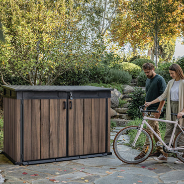 2020L Large Outdoor Storage Shed with Lockable Doors & Easy Access Lid