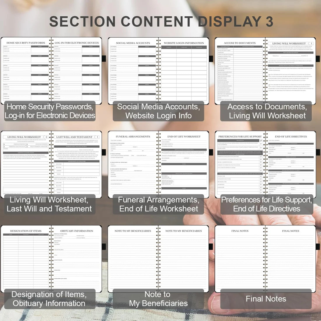Verigo End of Life Planner – Estate Planning & Important Information Organizer | Final Wishes & Legacy Workbook